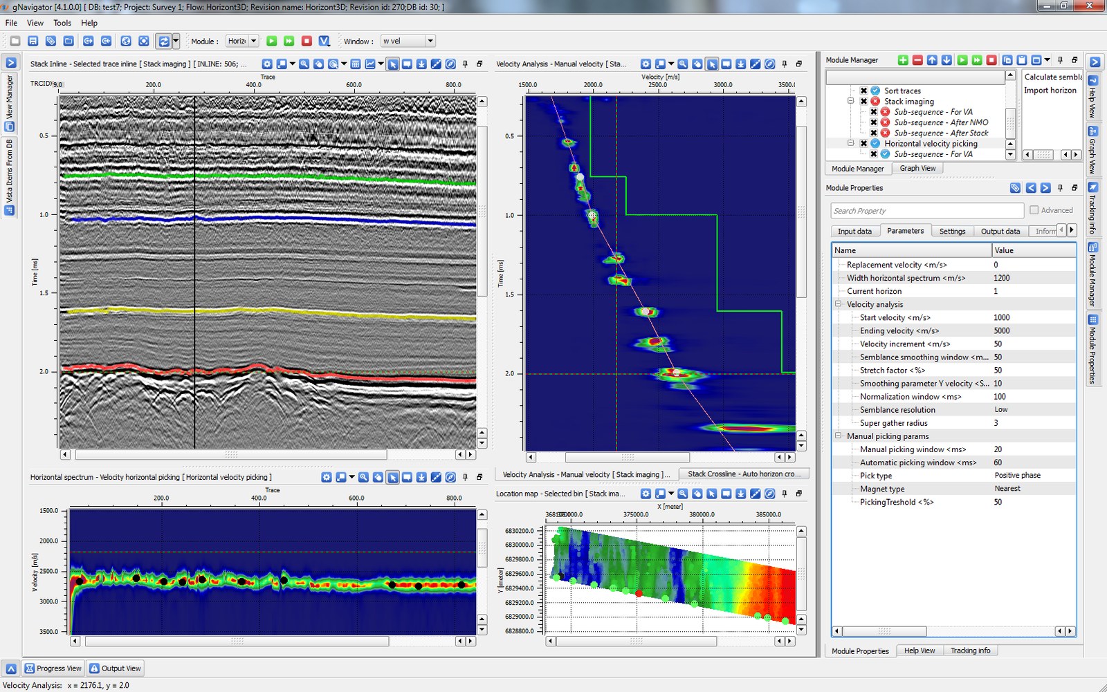 Velocity analysis