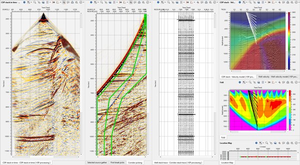 VSP corridor processing and imaging