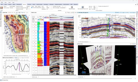 Seismic well-tie workspace